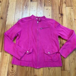 Lauren Ralph Lauren Knit zip up jacket Woman’s size Medium